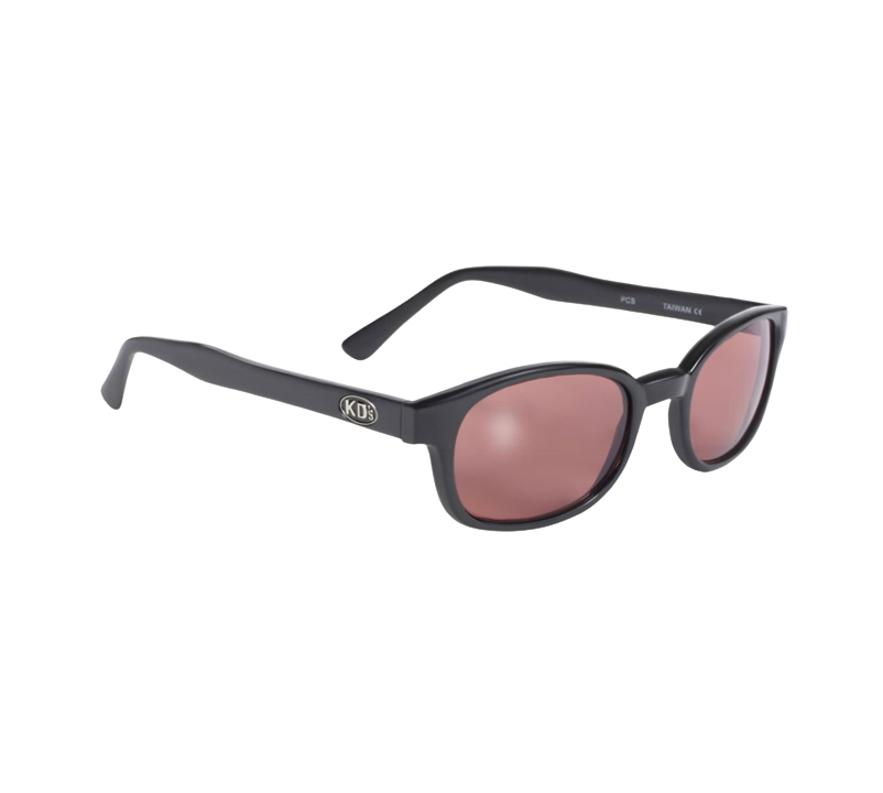 Sunglasses KD's Crystal 22120 - Pink lenses and matte black frame -