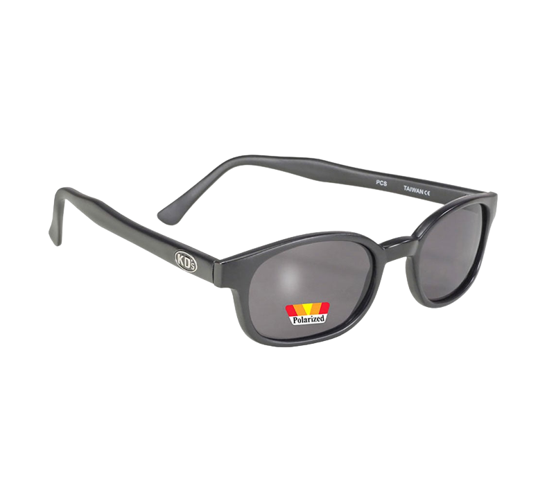 X-KD's 10019 sunglasses - Polarized gray lenses - Matte black frame
