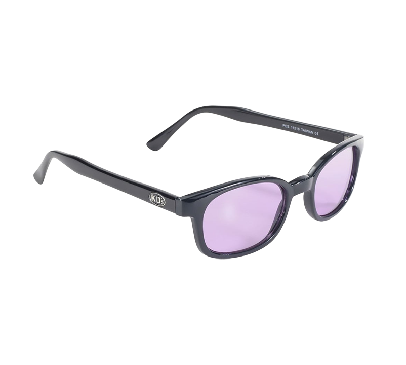 Black frame clearance purple lens sunglasses