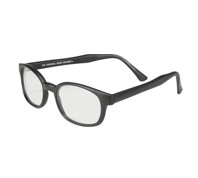 X-KD's 10015 sunglasses - Clear lenses and matte black frame