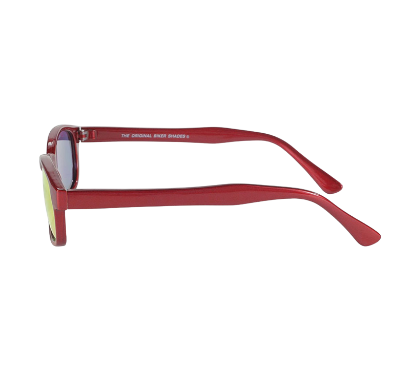 Sunglasses KD's 20124 - metallic red and mirror orange lenses