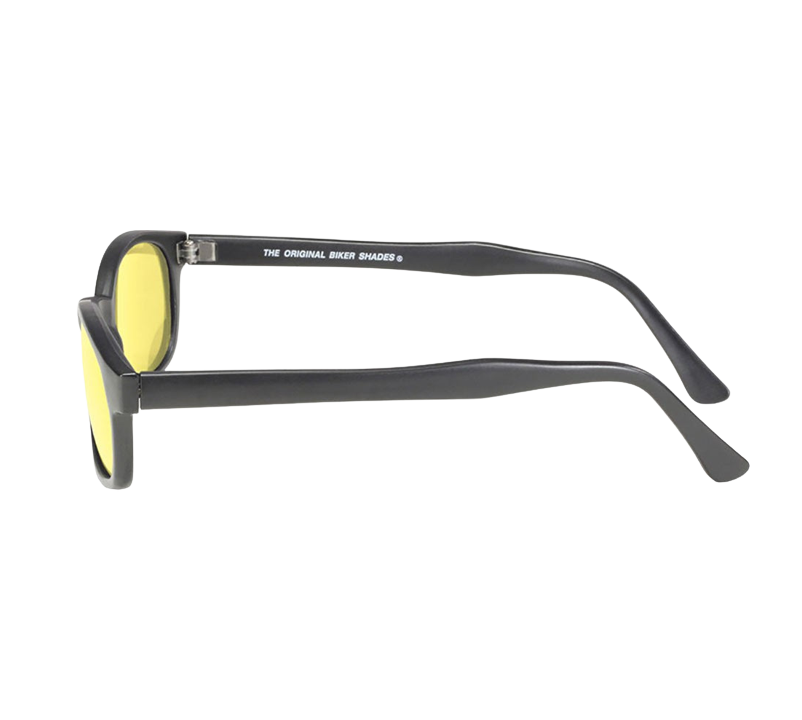 X-KD's 11112 - Yellow lenses - Matte black frame sunglasses