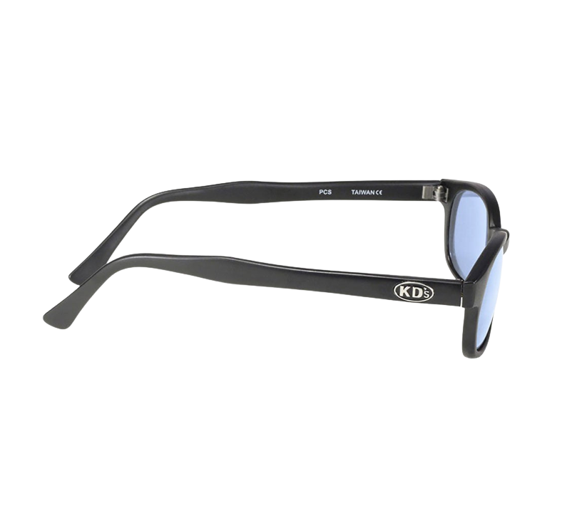 X-KD's 10012 sunglasses - Blue lenses and matte black frame