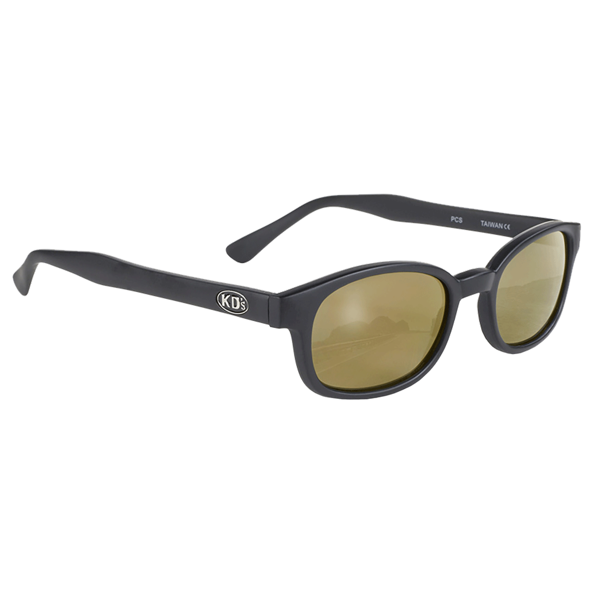X-KD's 1000 sunglasses - Gold mirror and matte black frame