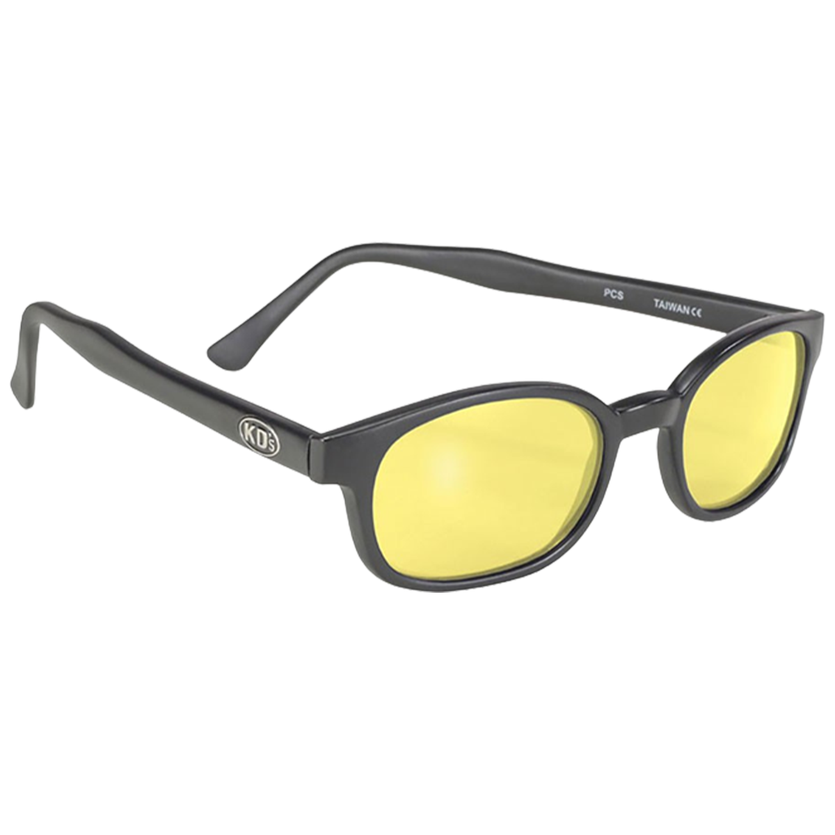 Sunglasses KD's 21112 - Yellow lenses and matte black frame