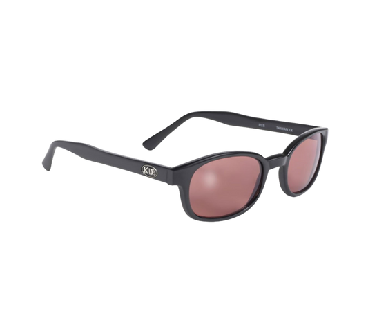Sunglasses KD's Crystal 22120 - Pink lenses and matte black frame -