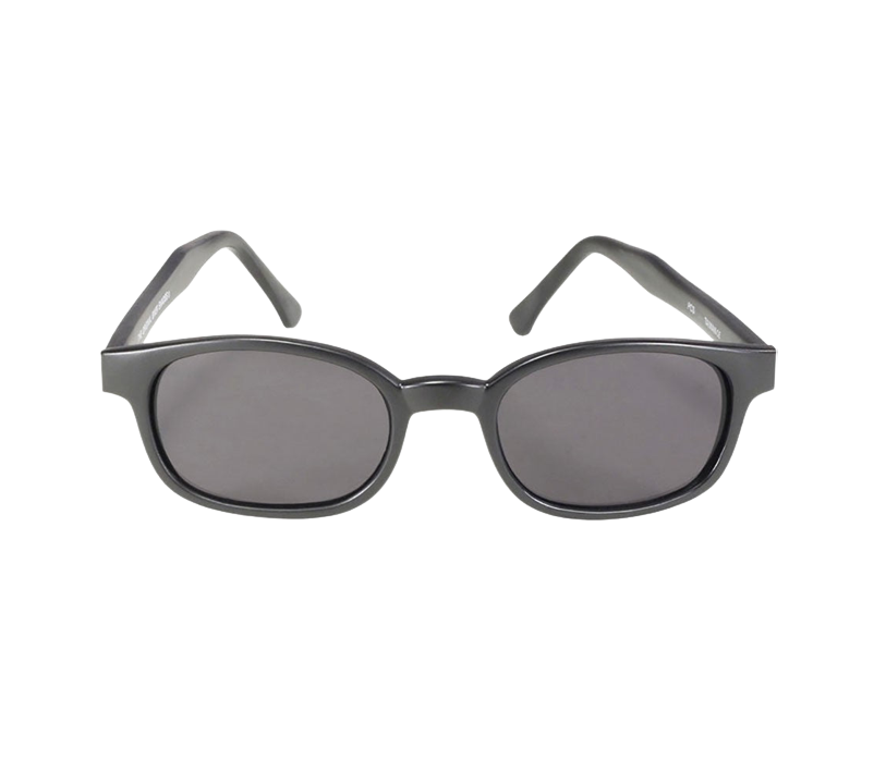 X-KD's 10019 sunglasses - Polarized gray lenses - Matte black frame