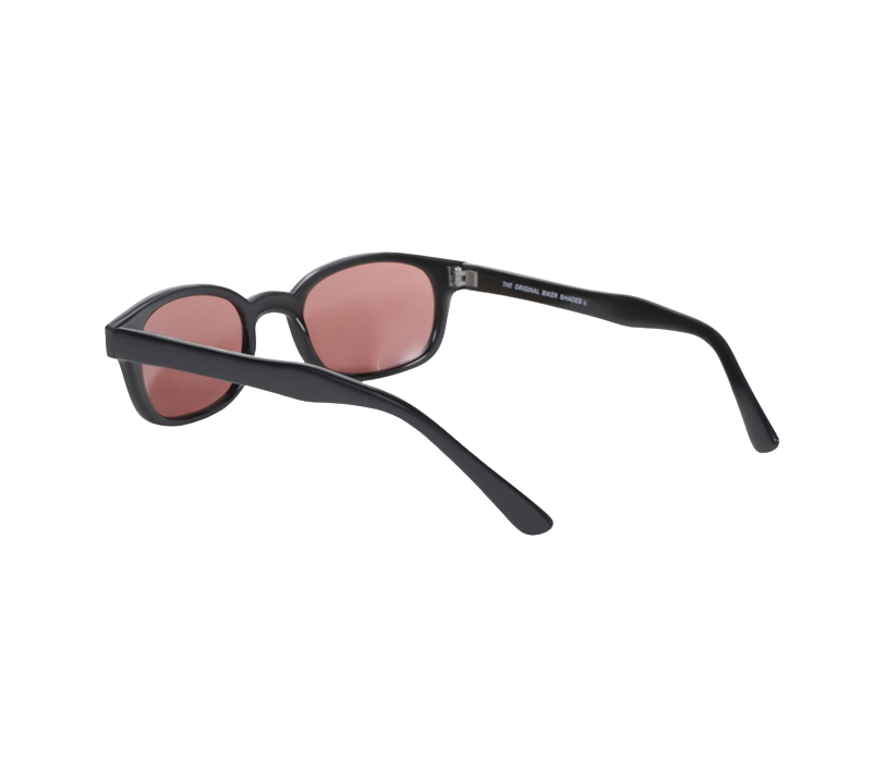 X-KD's 12120 - Pink lenses - Matte black frame sunglasses