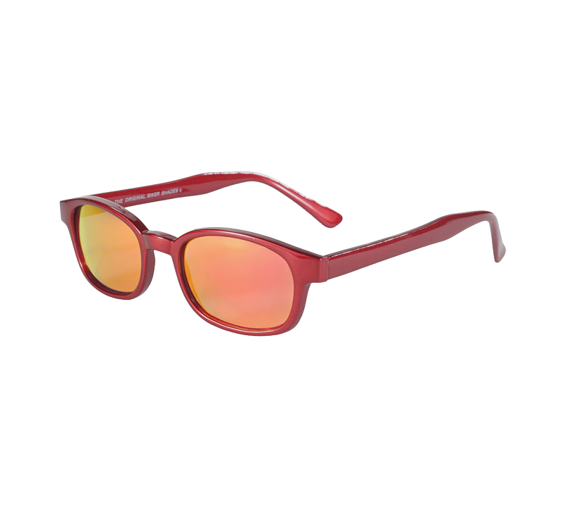 X-KD's 10124 - Metallic red mirrored lenses - Sunglasses