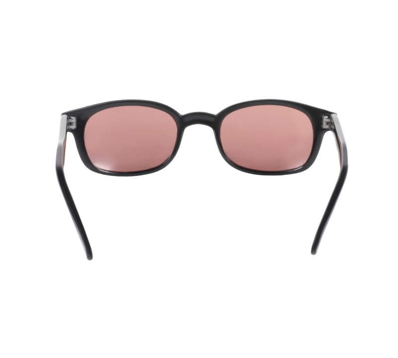 X-KD's 12120 - Pink lenses - Matte black frame sunglasses