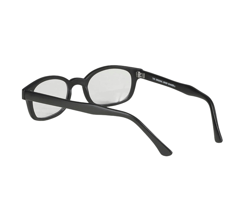 X-KD's 10015 sunglasses - Clear lenses and matte black frame