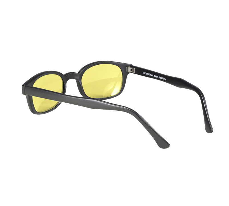 X-KD's 11112 - Yellow lenses - Matte black frame sunglasses