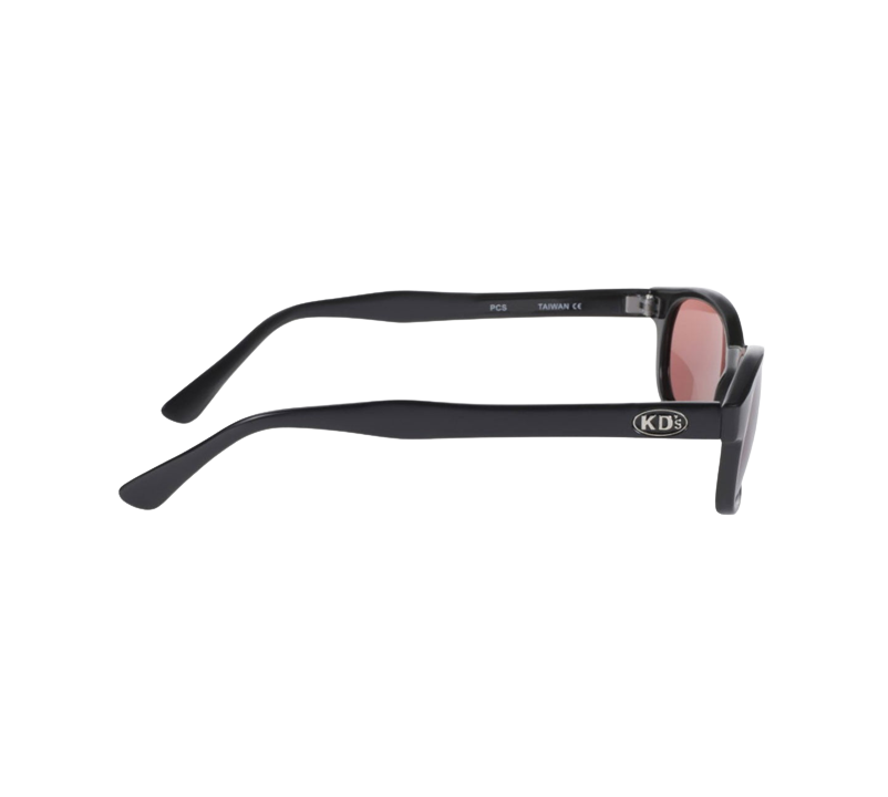 X-KD's 12120 - Pink lenses - Matte black frame sunglasses