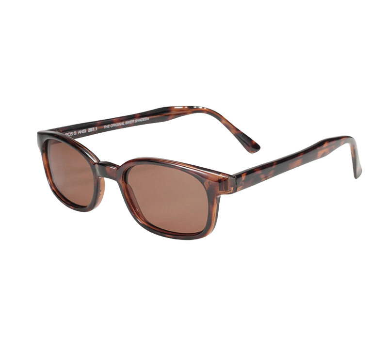 X-KD's 10029 sunglasses - Polarized amber lenses and tortoise shell design