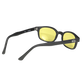 X-KD's 11112 - Yellow lenses - Matte black frame sunglasses