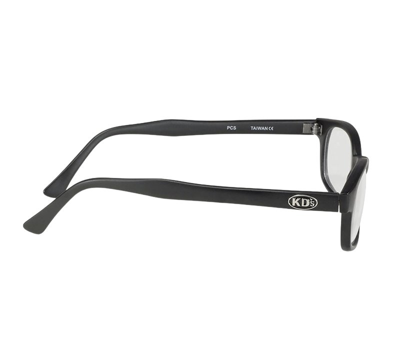 X-KD's 10015 sunglasses - Clear lenses and matte black frame
