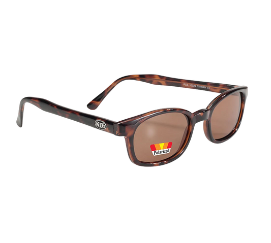X-KD's 10029 sunglasses - Polarized amber lenses and tortoise shell design